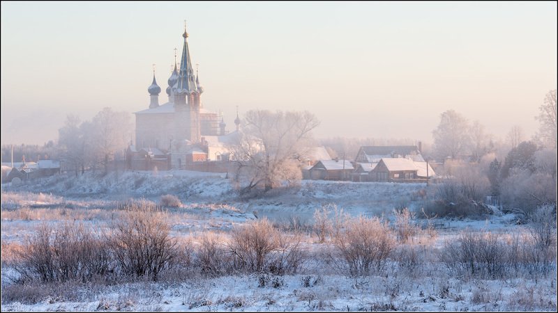 россия, ивановская обл, дунилово Туман густой едва растаялphoto preview
