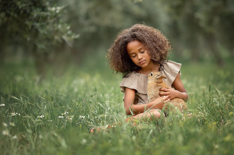 кролик девочка мулатка кудряшка ***photo preview