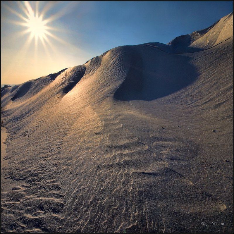 снег, барханы, зима Зимние барханыphoto preview