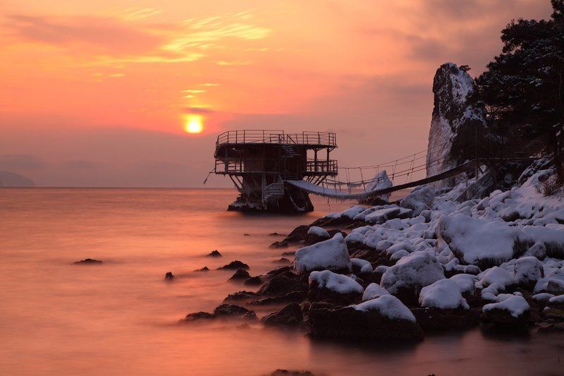 крым, новый свет, рассвет, зима, рассвет Утроphoto preview