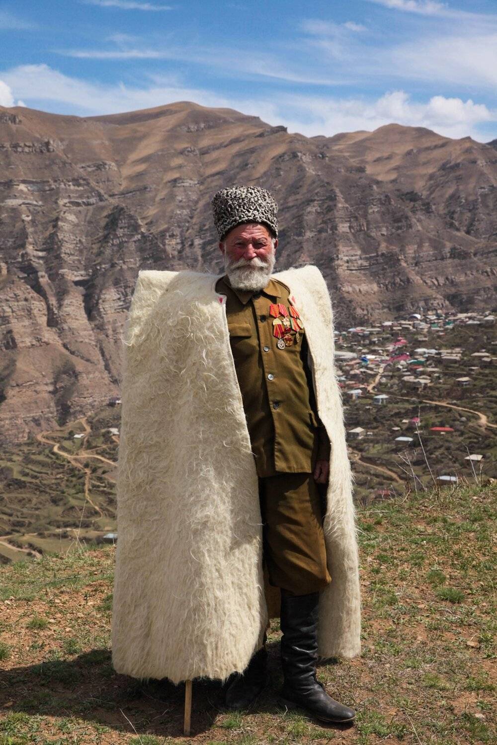 горец.старец,горы,портрет горца,бурка,папаха,ветеран., Marat Magov