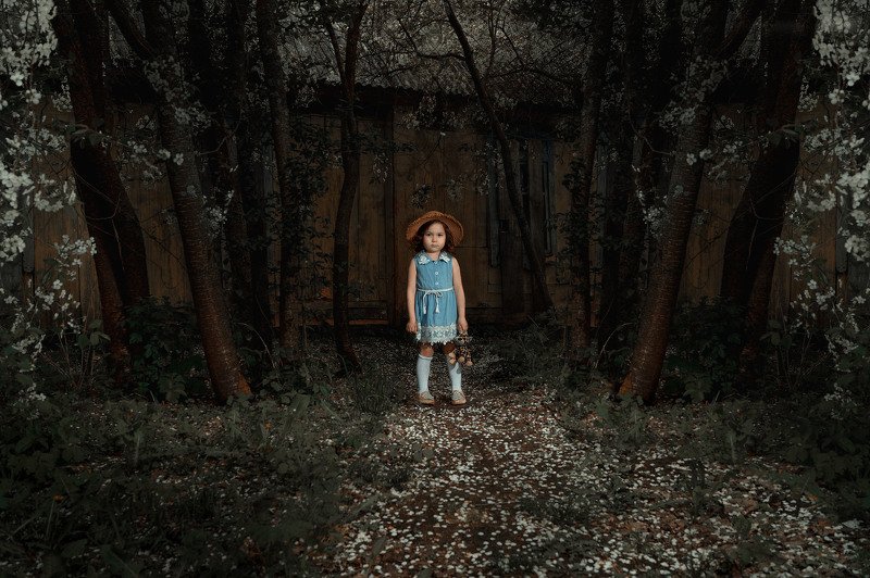 дети,цветы,sony Старый сад.photo preview