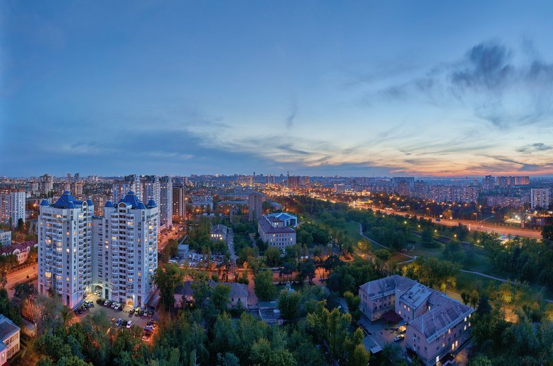 Kiev. Top view of the left bankphoto preview