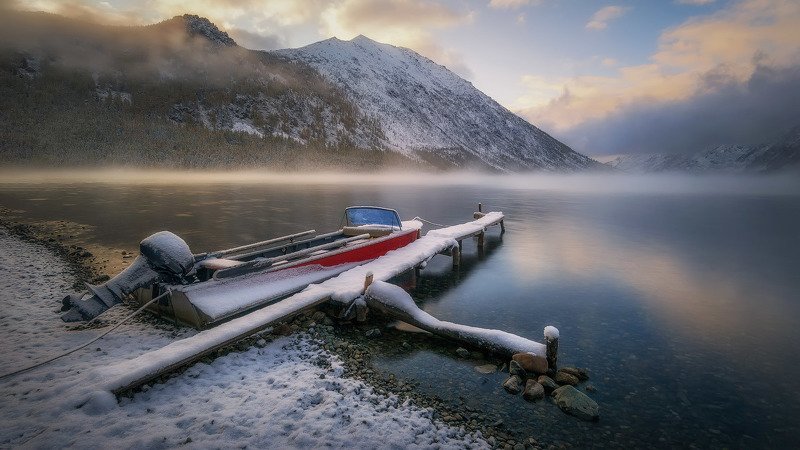 алтай, мультинские озера, На рассветеphoto preview