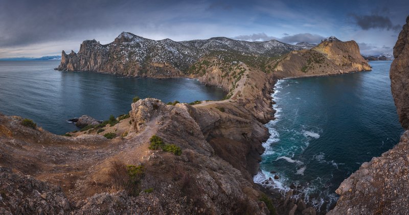 крым, пейзаж, горы, крымские горы, море, черное море, природа, путешествия, россия, природа крыма, отдых в крыму, скалы, фототур в крым, туры по крыму На мысе Хамелеонphoto preview