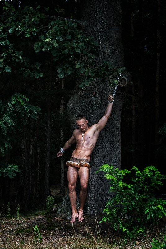 арт, , nude, ню, модель, model, man, человек Кароль в цепях | Karol in chainsphoto preview