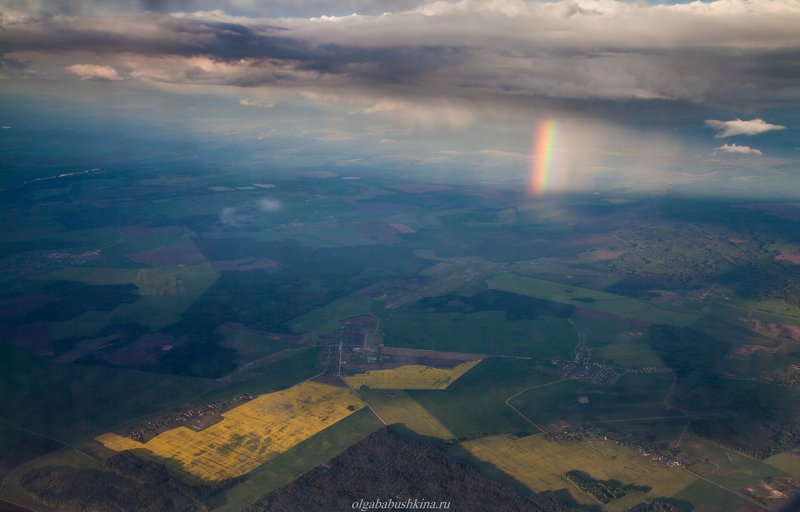 радуга, закат, полерапса Радугаphoto preview