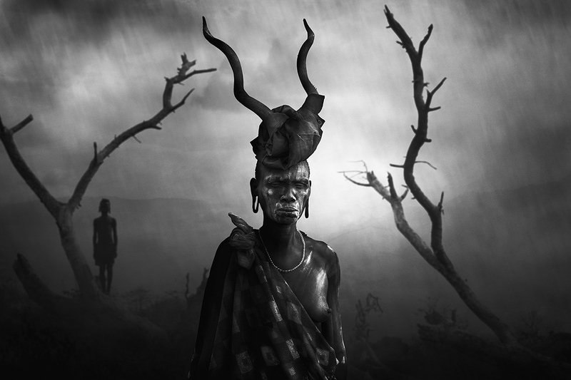 ethiopia, tribe, hamer, boy, arbore, girl, mursi, Woman Mursiphoto preview