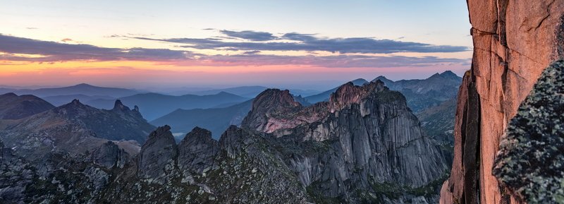 горы, россия, сибирь, саяны, западный саян, ергаки, путешествие, поход, приключения, ник васильев, панорама, сумерки, спящий саян Сумерки Спящего Саяна.photo preview