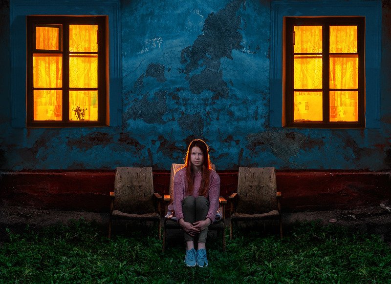 свет, вечер, цвет, закат, дом, стена, Диана.photo preview