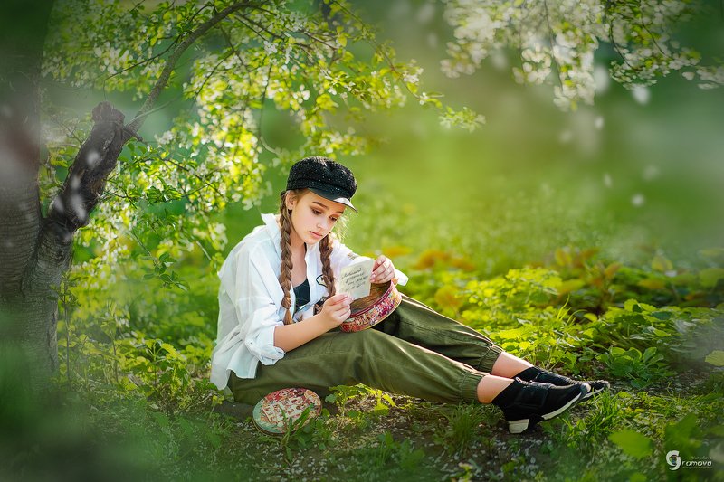 лето, во дворе, пацанка, девочка, фото мамы, письмо, весна Пацанка фото превью