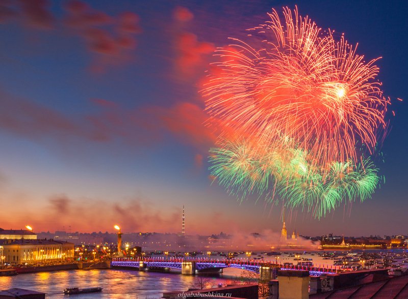 санкт-петербург, фейерверк, деньгорода Праздникphoto preview