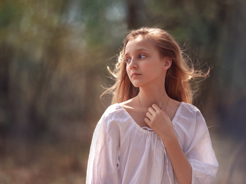 Девочка девушка мечта нежность Россия ветер Нежностьphoto preview