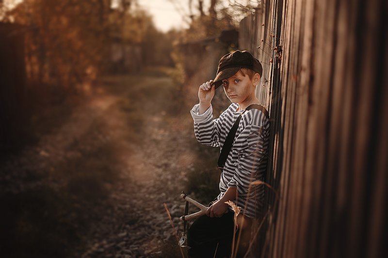 дети ретро наш двор босоногое детство шпана рогатка ГАВРОШphoto preview