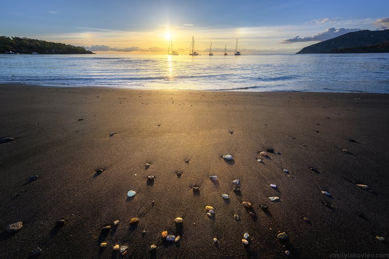 вулкано, сицилия, пляж Черный пляжphoto preview