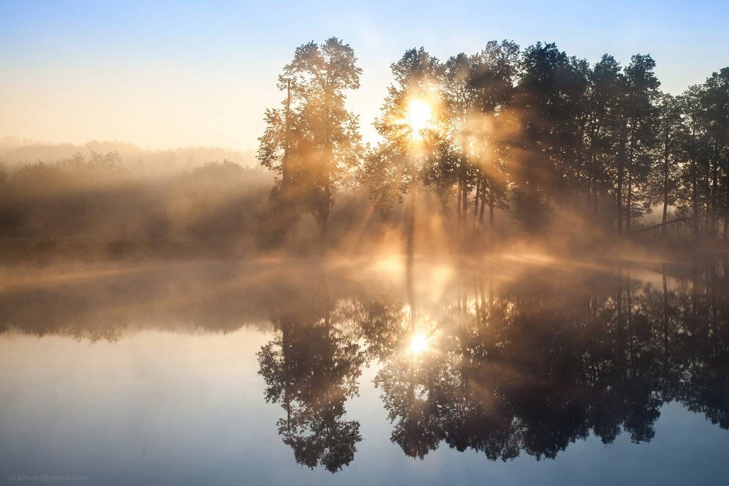 Середниково, рассвет, пейзаж, подмосковье, Элина Хван