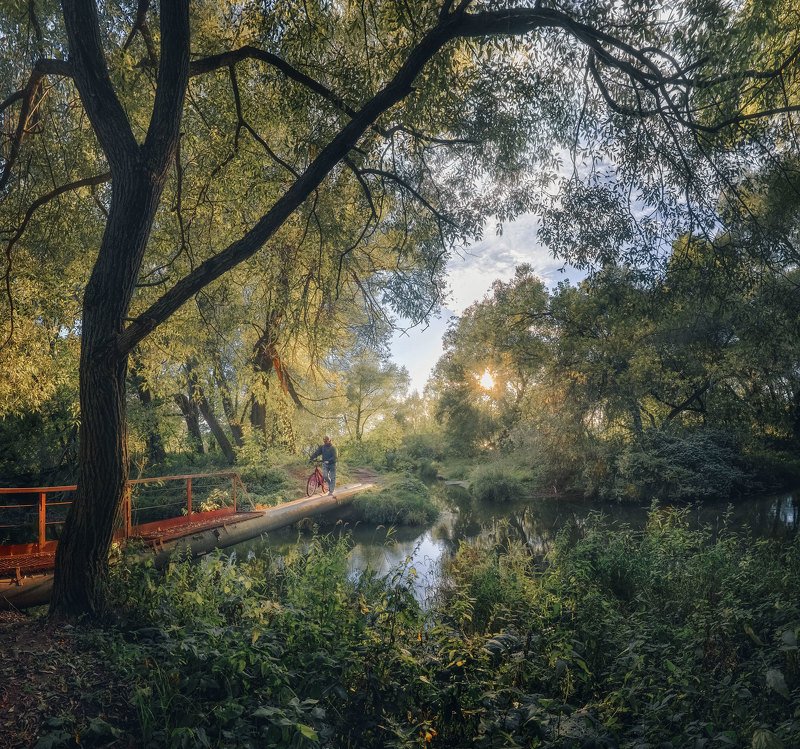 пейзаж человек / Подмосковные дебри /photo preview