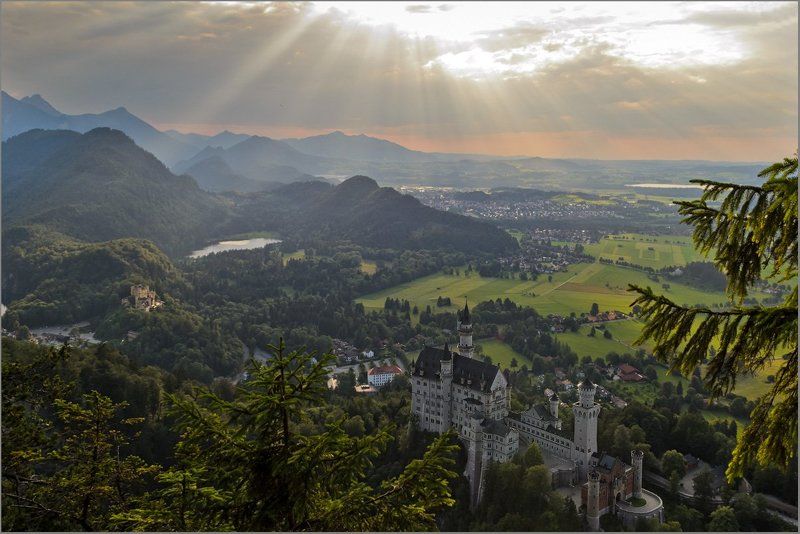 нойшванштайн, хоэншвангау Два замкаphoto preview