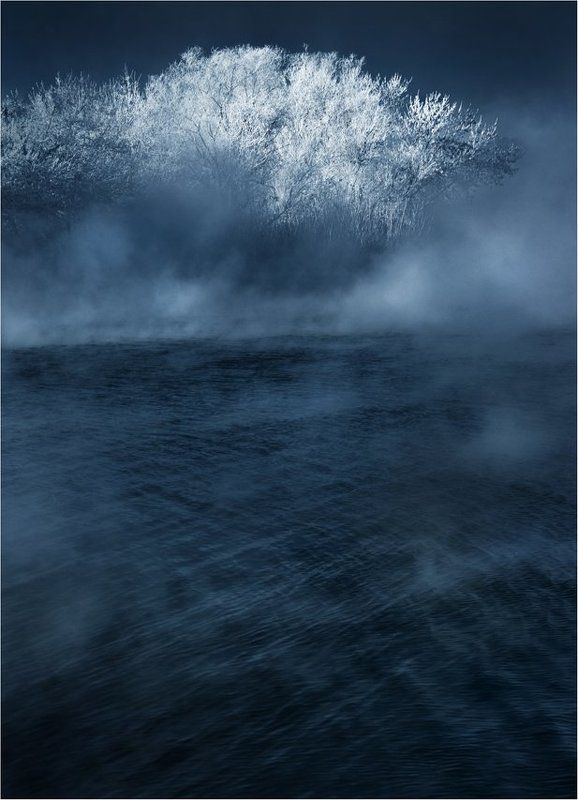 зима., мороз., холод., иней Холодный рассветphoto preview