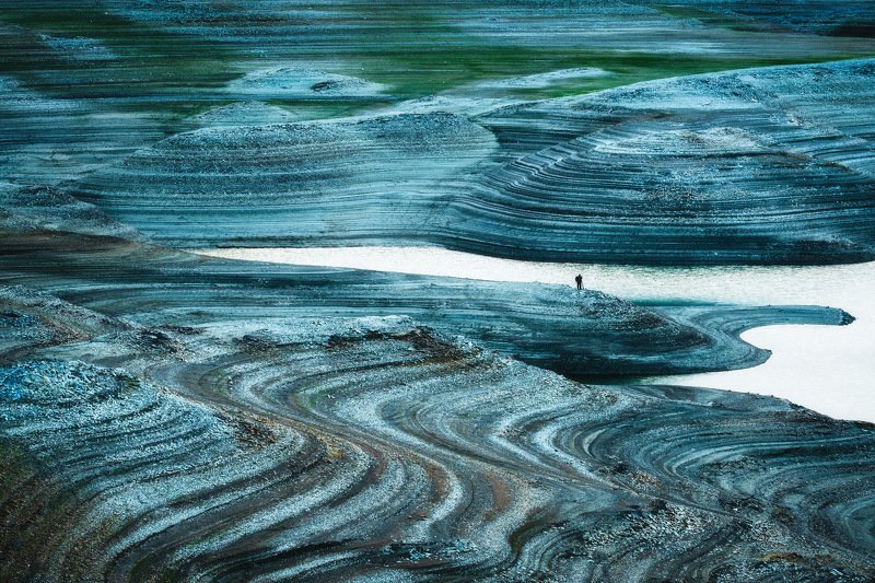 россия, дагестан, кавказ, горы, озеро, водохранилище, пейзаж, рассвет, весна, восход солнца, отражение, природа, линии, гэс, берег Природные лекалаphoto preview