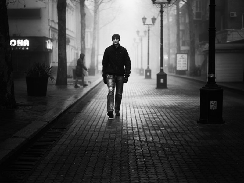 черно белое, город, улица, керчь, фотография, люди ***photo preview