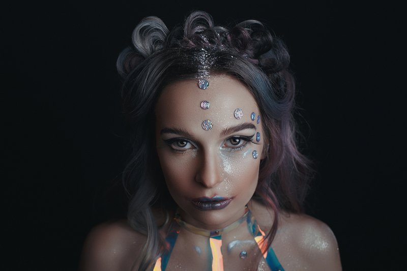 русалка фантазия космос красивая девушка beautiful girl Melusinephoto preview