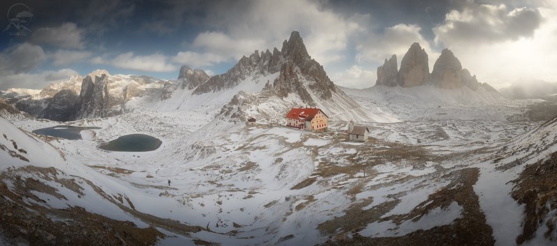 пейзаж, природа, горы, италия, доломиты Tre Cime di Lavaredophoto preview