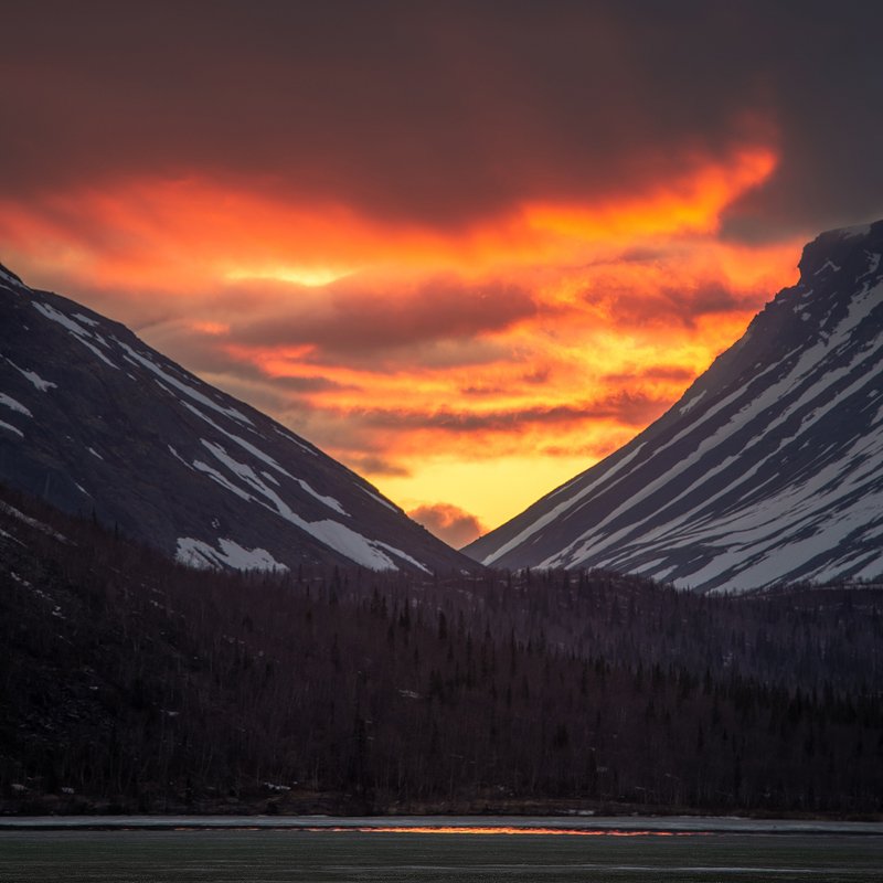 Кировск, Закат, Кукисвумчор photo preview