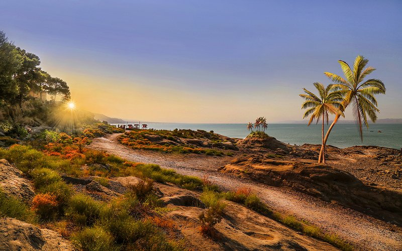 Где-то в солнечном Азербайджане.. (город Мингечевир, река Кюр, пляж) фото превью