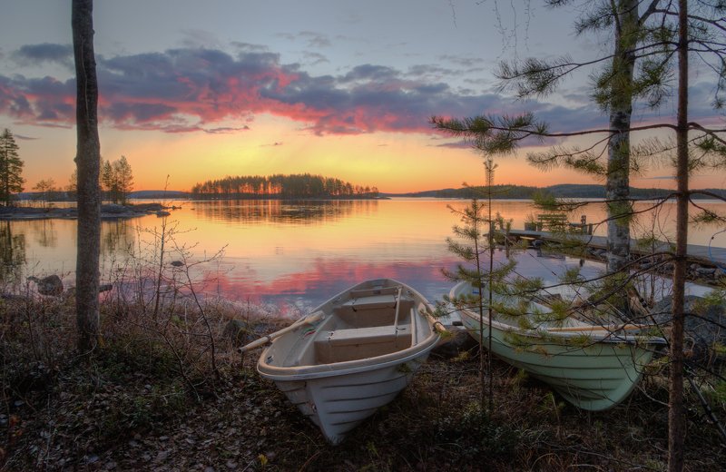 Восход на озере Пиелиненphoto preview