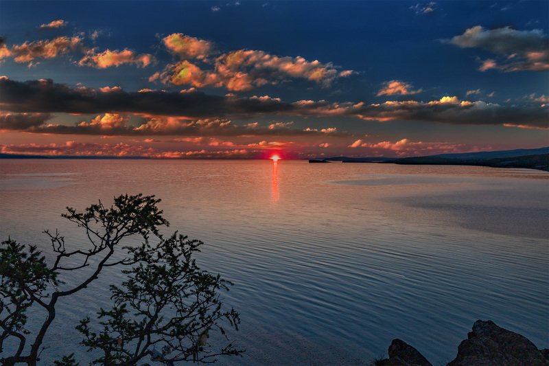 утро, восход, пейзаж, отражение, озеро, Байкал, зори На утренней зорькеphoto preview