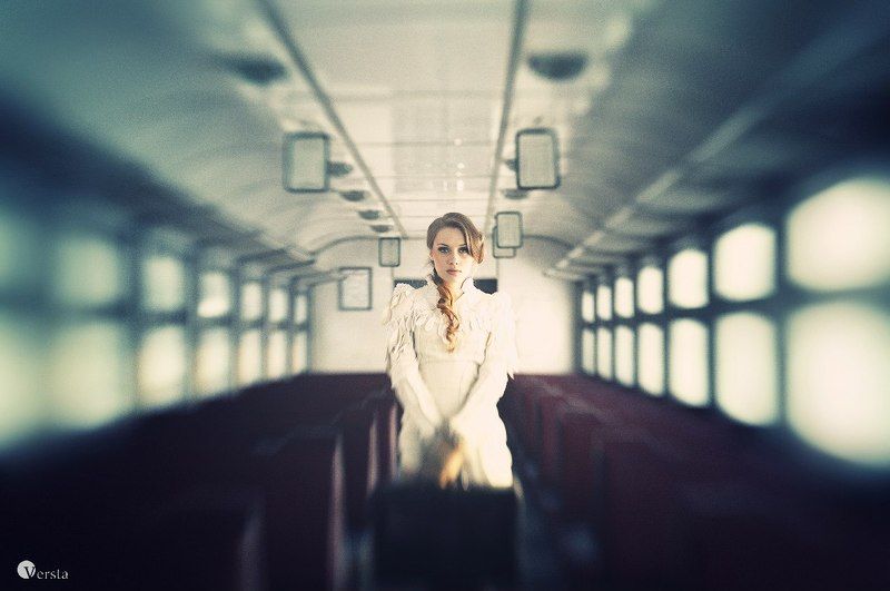 ticket, way, білет, она, одиночество with one-way ticketphoto preview