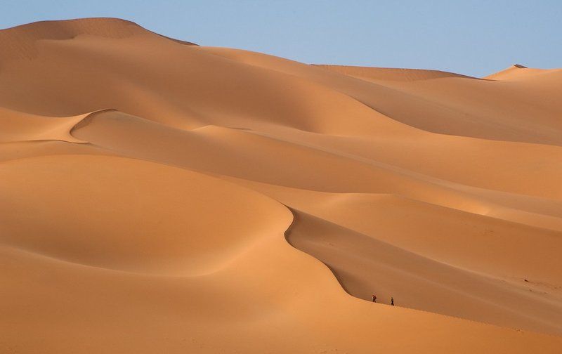 сахара, дюна На встречу с  закатомphoto preview