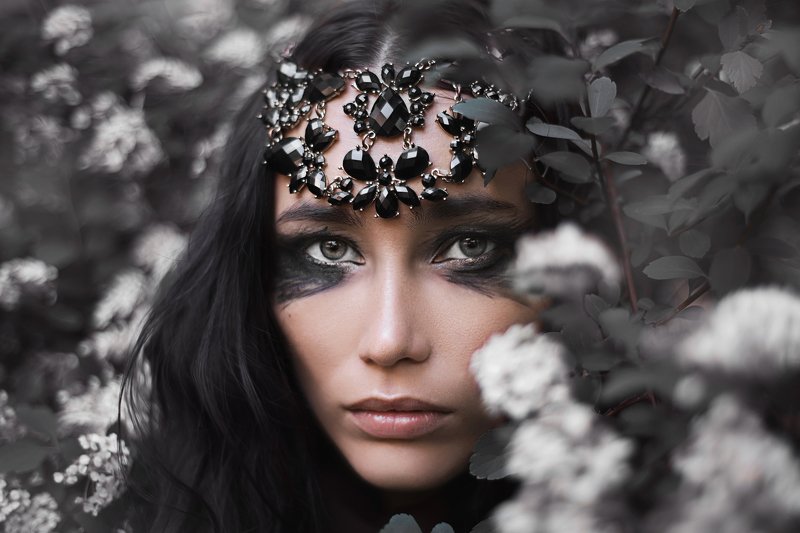 портрет, девушка, образ, взгляд Dark girlphoto preview