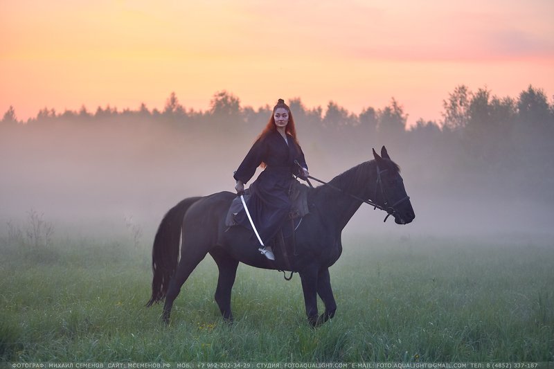 михаилсеменов, аквалайт, самурай, бусидо, девушка, катана, воин 武士道 (bushido)photo preview
