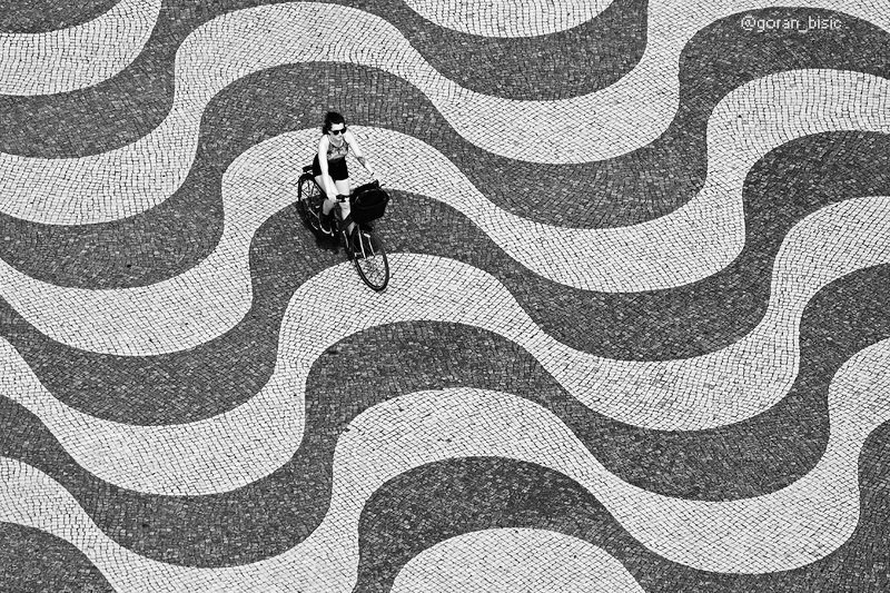 lisbon, portugal, lisboa, street, lines, waves, 003photo preview