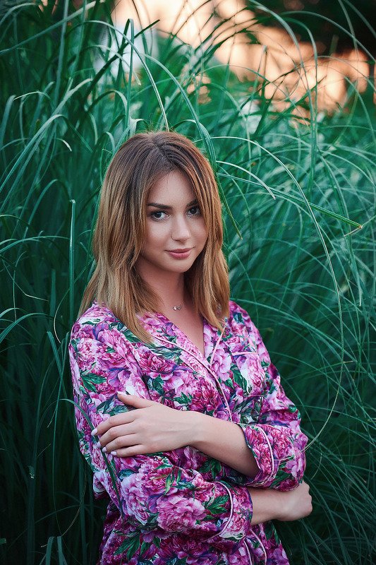 закат девушка Яркое настроениеphoto preview