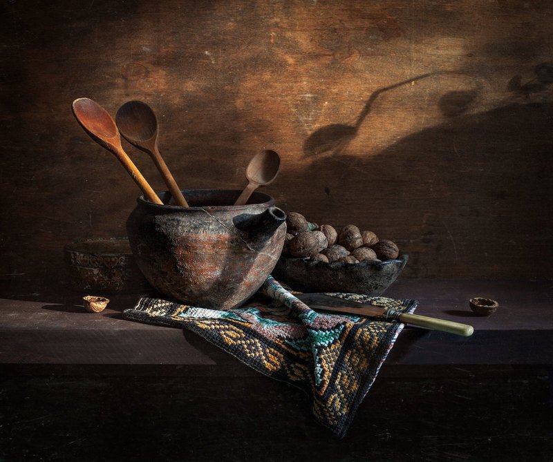 натюрморт, драпировка, still life, drapery, art Деревенский натюрмортphoto preview