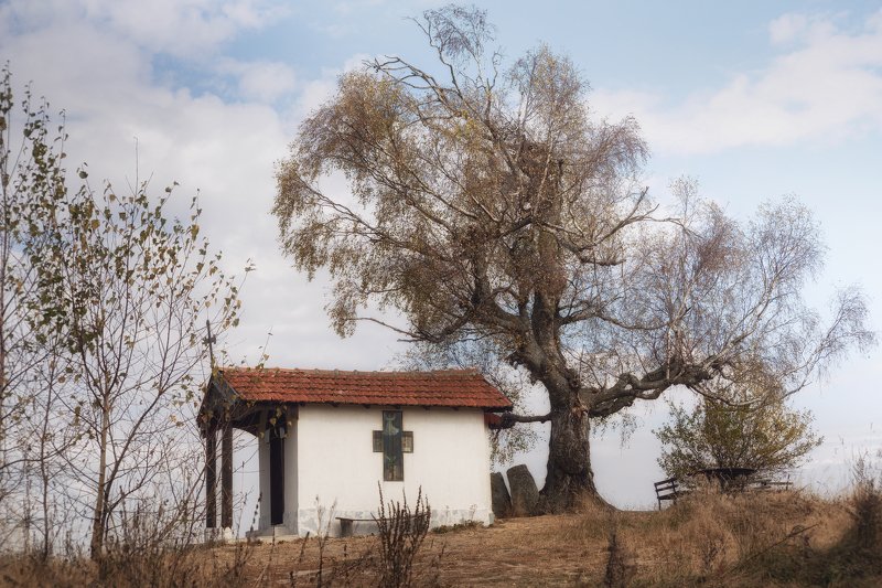 fall, chapel, Plana, Nikon, autumn fall near the chapelphoto preview