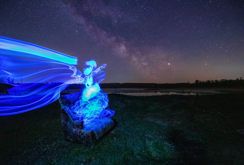 ночь, звезды, tamron Призрак на берегуphoto preview