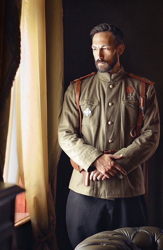 портрет, мужской портрет, исторический костюм. реконструкция, мундир, военная форма, мужчина, царь, история \