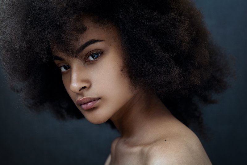 девушка, , темнокожая, портрет, модель, гламур, girl, popular, art, model, young, woman, beautiful, studio, african Стеллаphoto preview