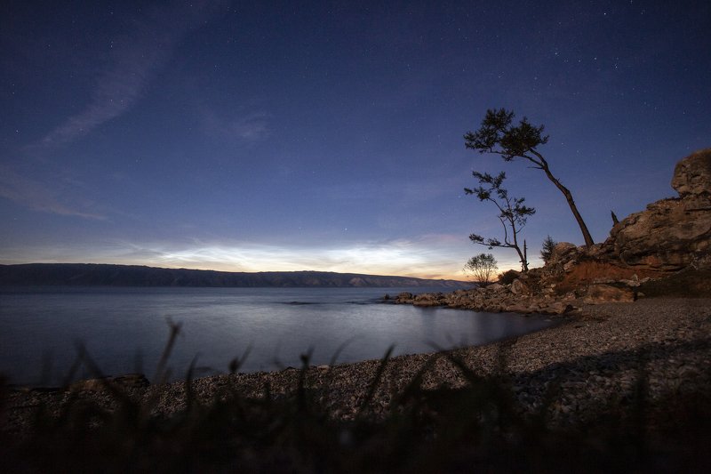 ночь, байкал, природа, красиво, небо, сибирь Ночь на Байкалеphoto preview