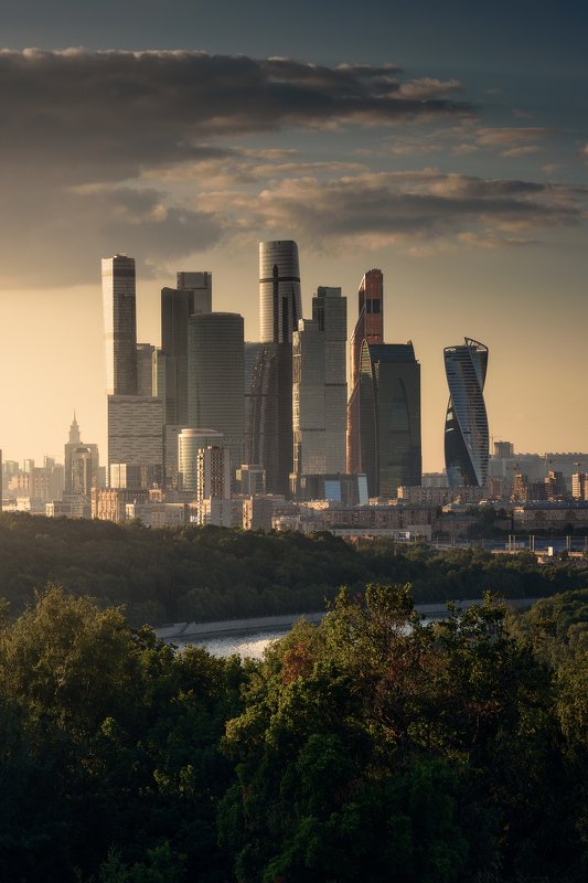 москва, россия, город, архитектура, закат, nikon, moscow, architecture, skyscraper Москва Ситиphoto preview