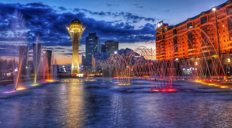 поющие фонтаны, астана, нурсултан Поющие фонтаны. фото превью
