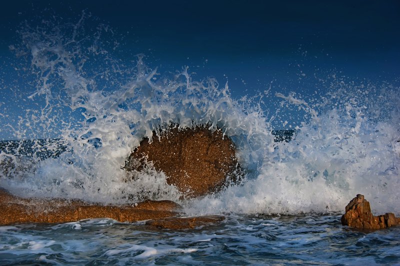 #пейзаж #море #волна #прибой Волна.photo preview