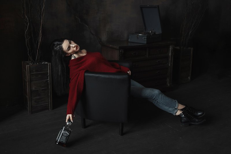 портрет, модель, арт, art Депрессияphoto preview