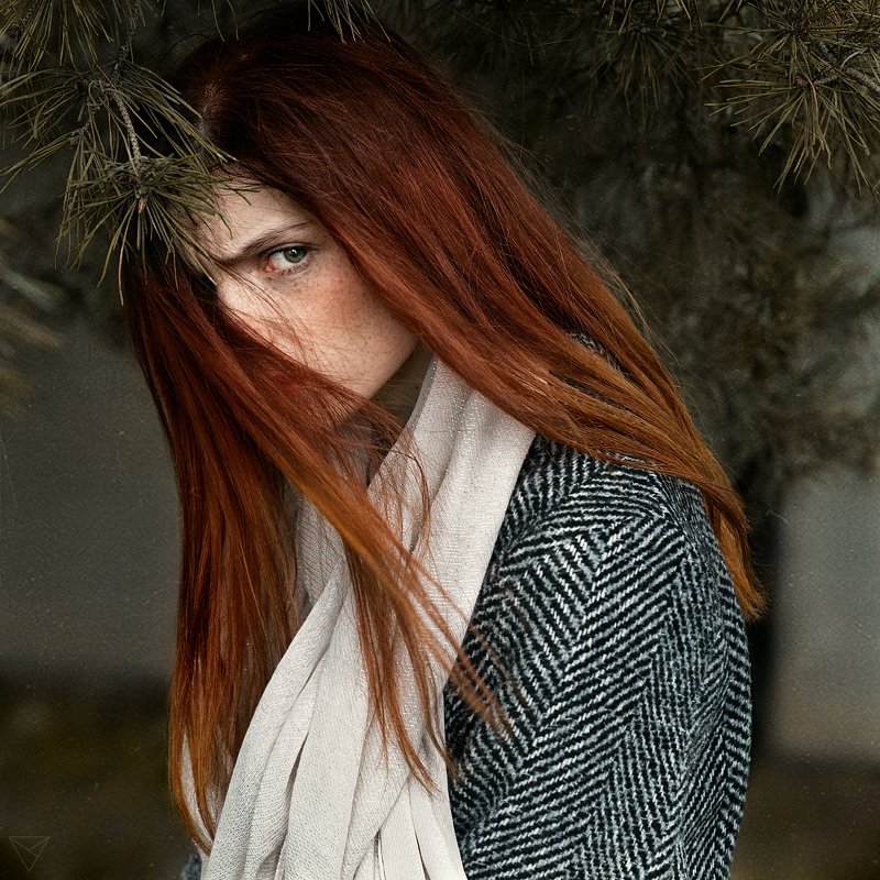 Женский портрет, портрет, природа, portrait, women, красивый портрет, взгляд  Викаphoto preview