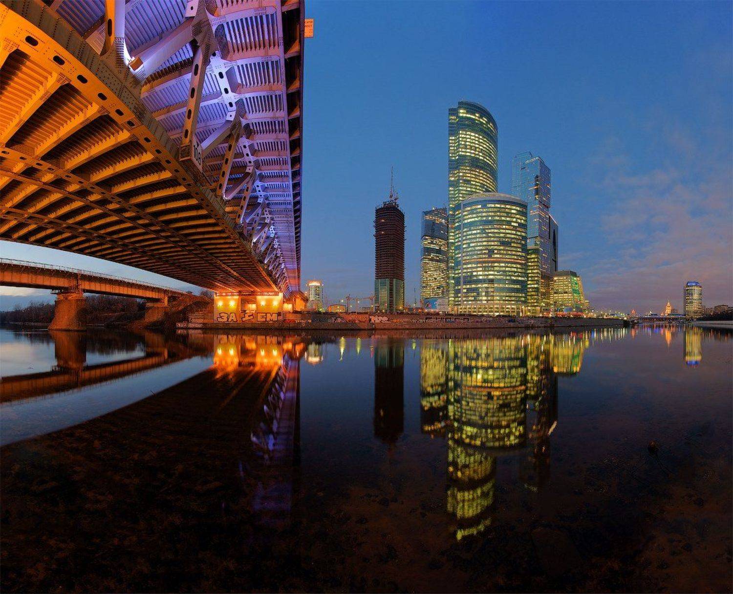 москва, сити, дорогомиловский, мост, Елохов Илья