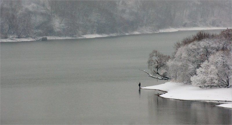 коломенское, январь, рыбак рыбак фото превью